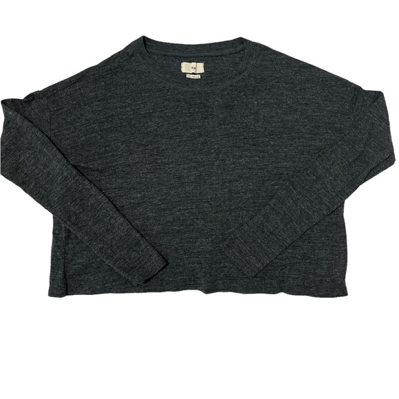 Aritzia TNA long sleeved slouchy crop top - Picture 1 of 4